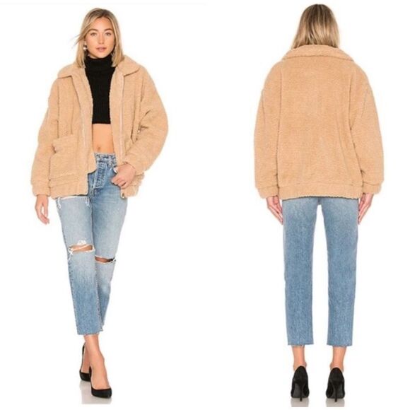 I.AM.GIA Oversized Teddy Sherpa Jacket Size S - Picture 9 of 10